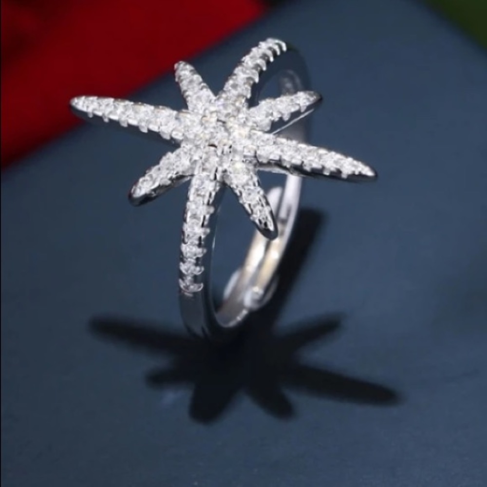 Sterling silver star ring ⭐️ - Picture 3 of 4